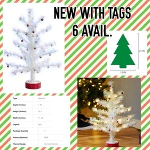 🎄XMAS IS OVER SALE🎄    Allen + Roth 21-in Tinsel Christmas Tree(s)  NWT